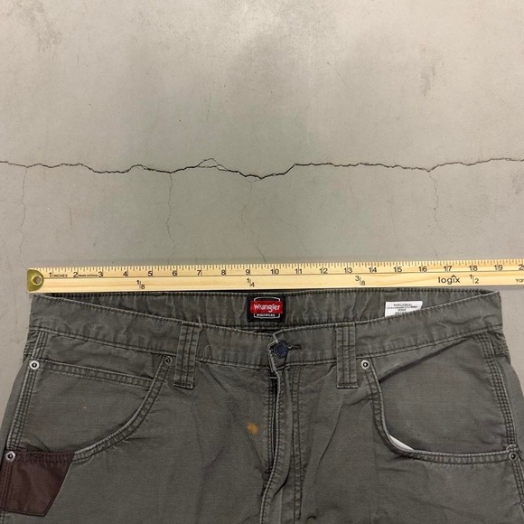 Vintage Forest green wrangler ripstop work pants - Picture 3 of 6